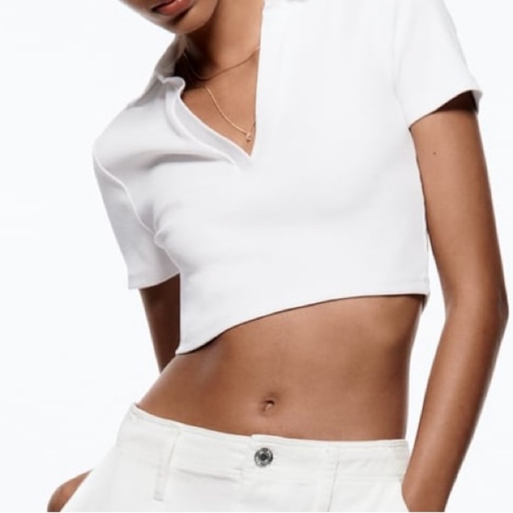 Rib Polo t shirt